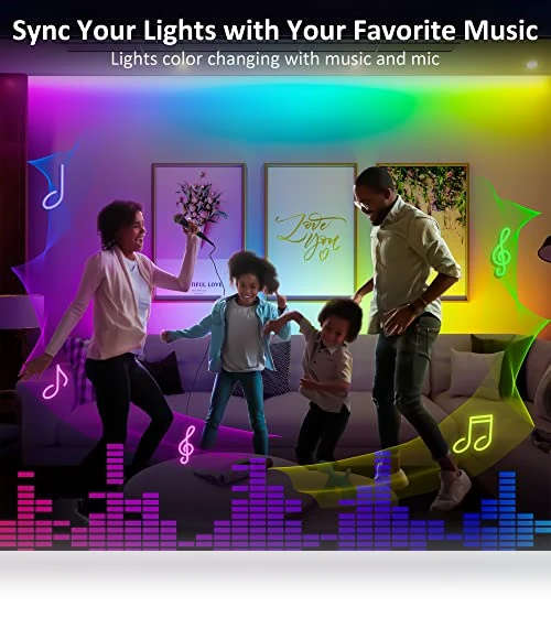 RGB Under Cabinet Lights Kit — LED Strips, Benreom