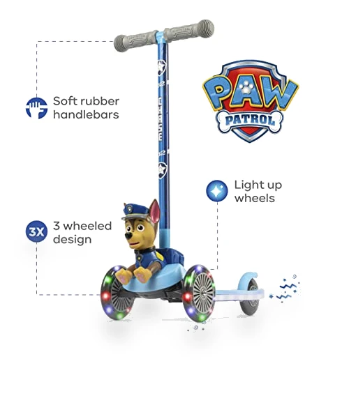 Self-Balancing 3 Wheeled Scooter with Light Up Wheels & Deck — Push Scooters, Voyager