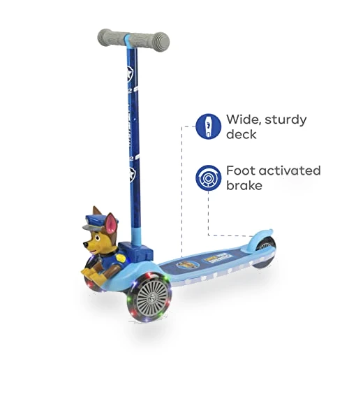 Self-Balancing 3 Wheeled Scooter with Light Up Wheels & Deck — Push Scooters, Voyager