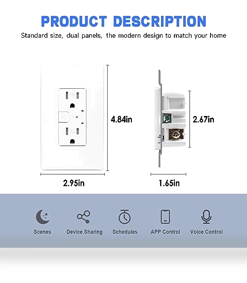 Smart Wall Outlet — Smart Home Hubs & Controllers, JUNLIT GROUP