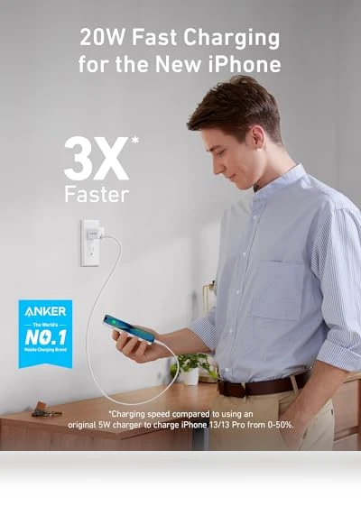 USB C Charger Block with Lightning Cable — Chargers, Anker