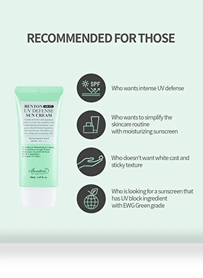 UV Defense Sun Cream — Body Sun Protection, Benton