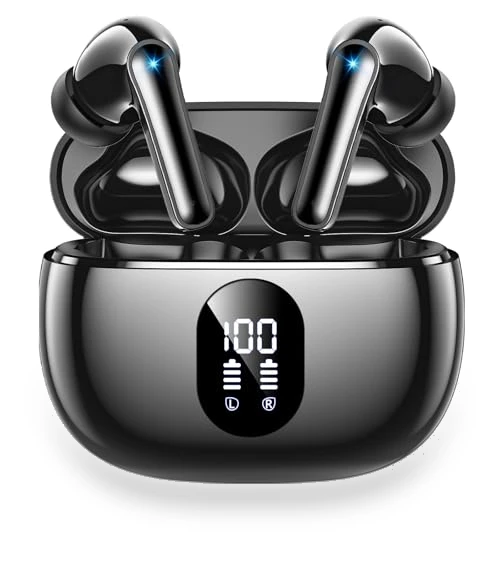 Wireless Earbuds with Big Bass Stereo Sound — In-Ear Headphones, ZZU