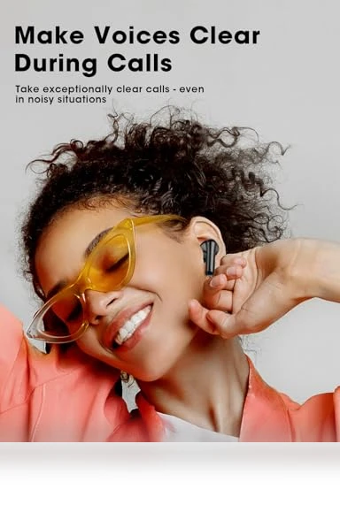 Wireless Earbuds with Big Bass Stereo Sound — In-Ear Headphones, ZZU