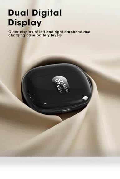 Wireless Earbuds with Big Bass Stereo Sound — In-Ear Headphones, ZZU
