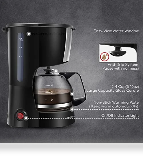 4 Cup Coffee Maker — Brewing Excellence, Aigostar