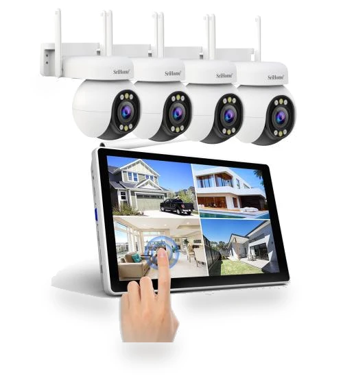 4MP Wireless NVR Kit with 10.1-inch Touchscreen Monitor — Complete Surveillance Systems, SriHome