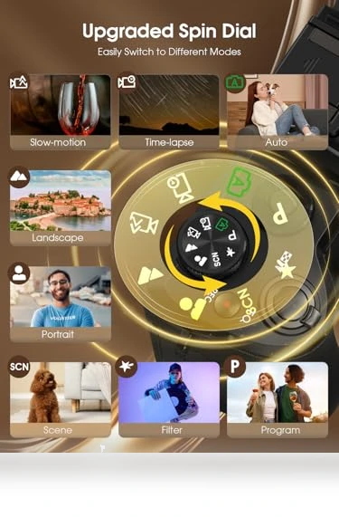 8K Digital Camera — Mirrorless Cameras, YOODEE