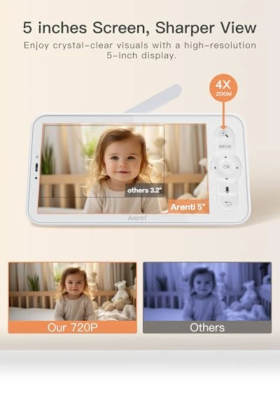 Baby Monitor with 2 Cameras — Baby Monitors, ARENTI