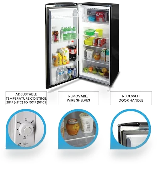 Compact Refrigerator with Freezer — Mini Fridges, Koolatron