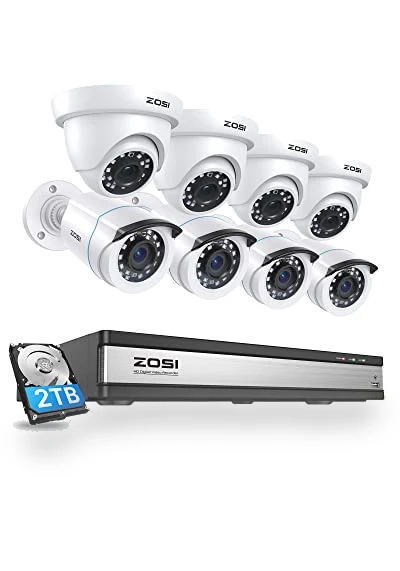Full 1080p 16 Channel Home Security Camera System — Smart Home Security, ZOSI