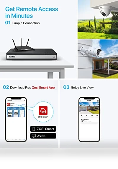 Full 1080p 16 Channel Home Security Camera System — Smart Home Security, ZOSI