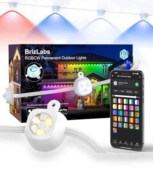 Permanent Outdoor Lights — String Lights, BrizLabs