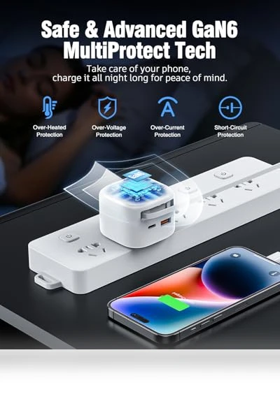 Retractable Wall Charger with Type C Cable — Chargers, Dongguan Hengyunda Technology Co.,LTD