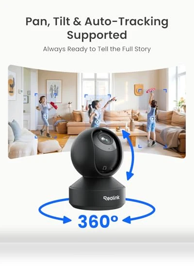Smart 4K UHD Pan & Tilt Indoor Security Camera — Smart Home Security, Reolink Digital
