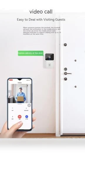 Smart Doorbell with WiFi Camera — Smart Home Security, Generic