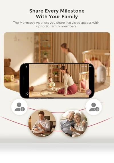 Smart WiFi Baby Monitor with 2 Cameras — Baby Monitors, Momcozy