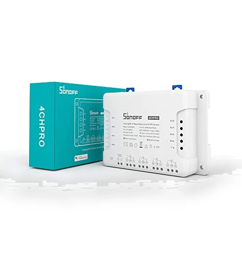 Wi-Fi Smart Switch 4-Channel Din Rail Mounting — Smart Home Hubs & Controllers, Sonoff