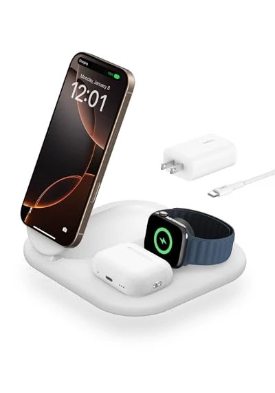 3-in-1 MagSafe-Compatible iPhone Charger — Chargers, Belkin