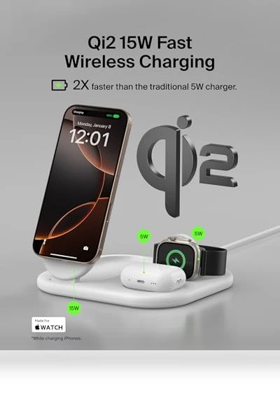 3-in-1 MagSafe-Compatible iPhone Charger — Chargers, Belkin