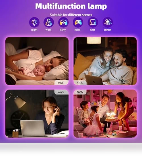 Color Changing Smart Light Bulbs — LED, Nowepai