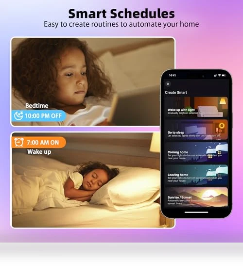 Color Changing Smart Light Bulbs — LED, Nowepai