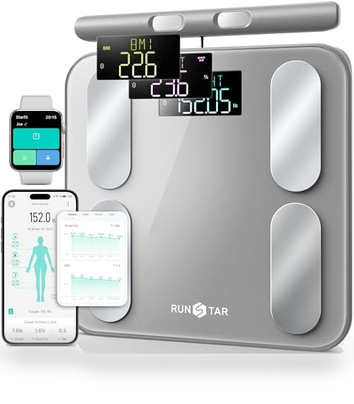 Digital Bathroom Scale for Body Weight and Composition — Weight Management Tools, runstar