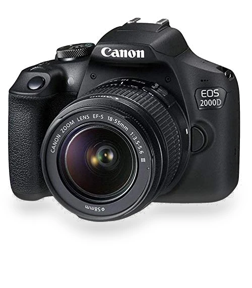 DSLR Camera with 18-55mm Lens and Accessories — Professional DSLR Cameras, Canon
