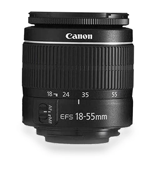 DSLR Camera with 18-55mm Lens and Accessories — Professional DSLR Cameras, Canon