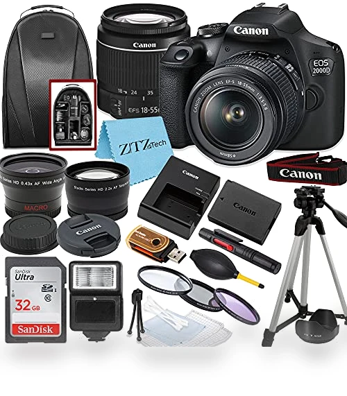 DSLR Camera with Lens and Accessories Bundle — Professional DSLR Cameras, Canon