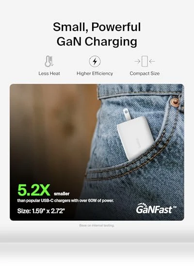 Dual USB-C GaN Wall Charger — Chargers, Belkin