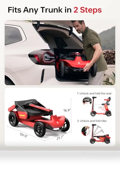 Folding Mobility Scooter — Push Scooters, PAISEEC
