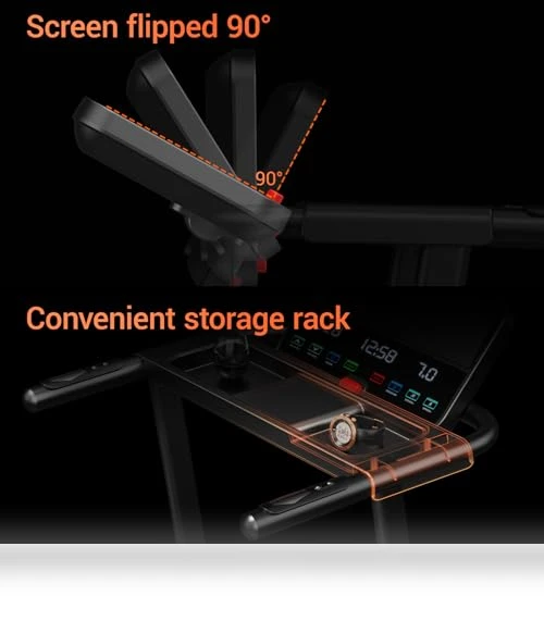 Folding Treadmill with Heart Rate Sensor — Treadmills, LONTEK