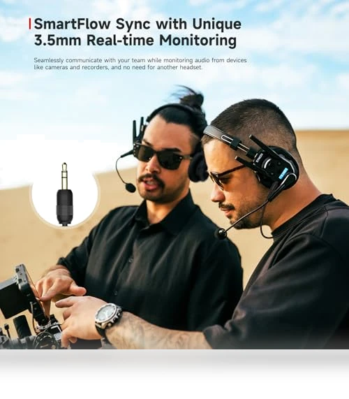 Full Duplex Wireless Intercom Headset System — Audio Conferencing, SYNCO