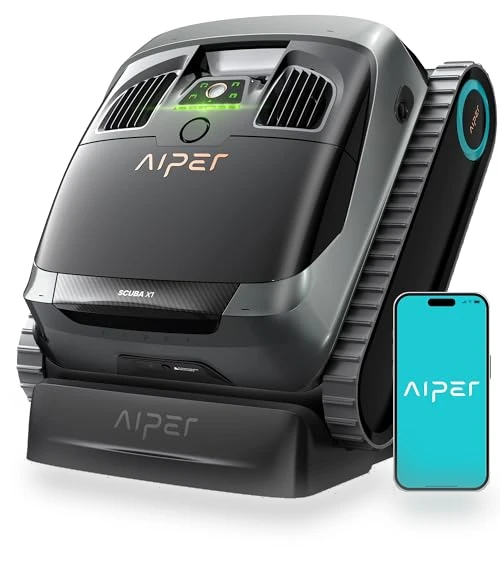 Scuba X1 Cordless Robotic Pool Cleaner — Automated Pool Maintenance, AIPER