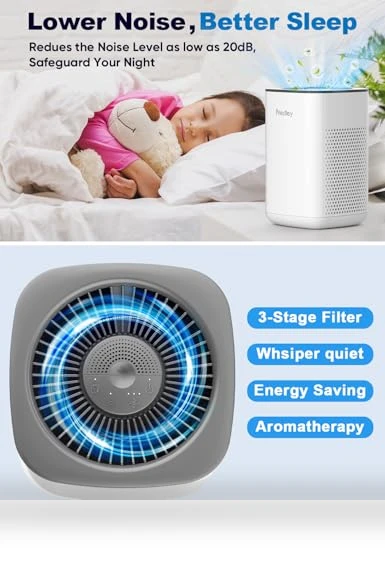 Small Air Purifier with Essential Oil Diffuser — Activated Carbon Air Purifiers, Priestley