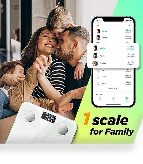 Smart Scale for Body Weight and Fat Percentage — Weight Management Tools, runstar