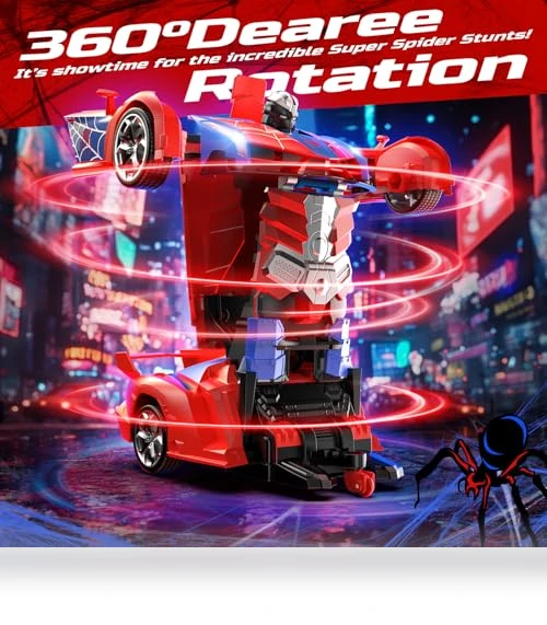 Spider RC Car Transform Robot — Remote Control Cars, DEERC