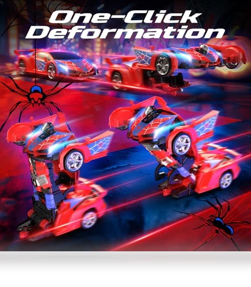 Spider RC Car Transform Robot — Remote Control Cars, DEERC