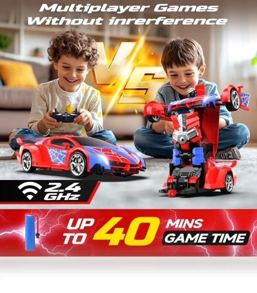 Spider RC Car Transform Robot — Remote Control Cars, DEERC