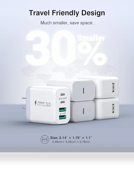 4 Port Fast Charging Block — Chargers, LCGENS