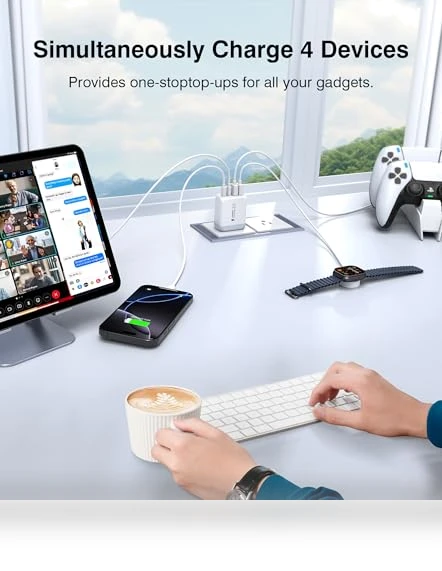 4 Port Fast Charging Block — Chargers, LCGENS