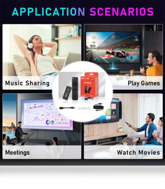 4K HD Bluetooth Android TV Stick — Streaming Devices, TV98