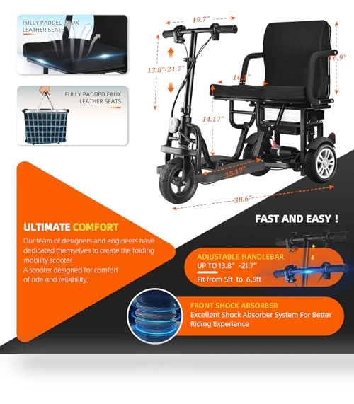 Airline Approved Lightweight Mobility Scooter — Push Scooters, MUJO