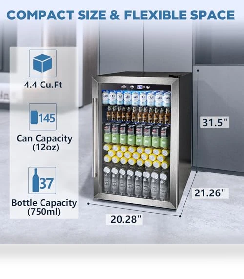 Beverage Refrigerator and Cooler — Drink Coolers, Joy Pebble