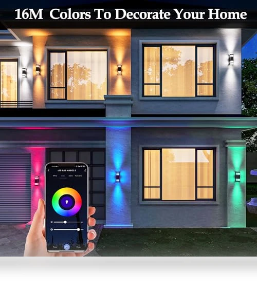 Color Changing Outdoor Wall Lights — Outdoor Wall Lighting, WISELUME