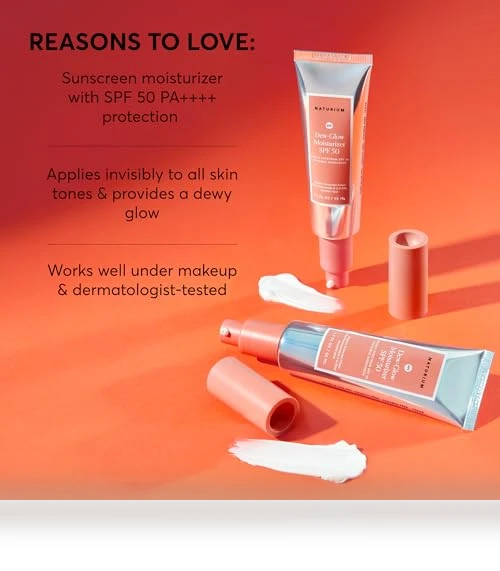 Dew-Glow Moisturizer SPF 50 PA++++ — Tinted Beauty Balms, Naturium