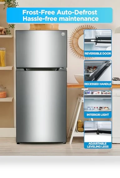 Top Mount Refrigerator with Freezer — Mini Fridges, Commercial Cool