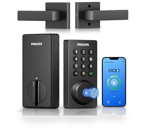 WiFi Deadbolt Smart Lock with Handle — Smart Home Hubs & Controllers, Philips