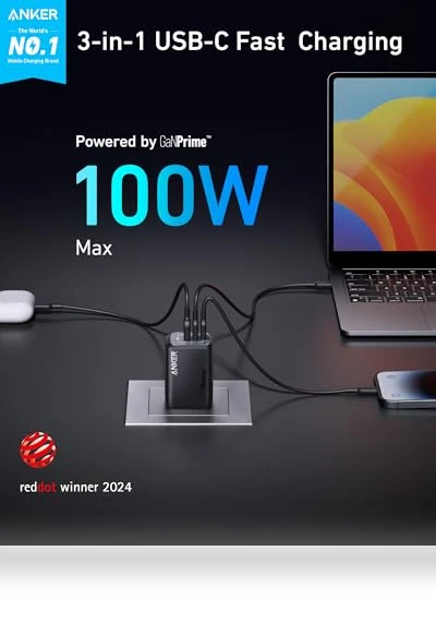 100W USB C GaN Charger — Chargers, Anker